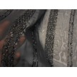GITANA GEORGETTE LUREX NERO - D15
