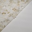 3215 TENDA TULLE RICAMATA PANNA/BEIGE - D3