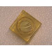 CALAMITA QUADRATA STOCK 1 GIALLO MM. 30 X 30