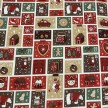 TESSUTO COTONE FANTASIA NATALE AVVENTO H.140 CM