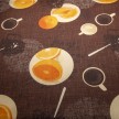 SCAMPOLO CM 200X160 TESSUTO TOVAGLIA FANTASIA CAFFE 02 CIOCCOLATO