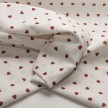 SCAMPOLO CM 150X280 TESSUTO FANTASIA FONDO BIANCO CUORI ROSSI