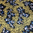 TESSUTO RASO CARNEVALE LOTO NERO