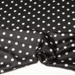 SCAMPOLO CM 65X140 BROADWAY SATIN NERO POIS BIANCO