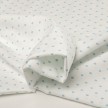 SCAMPOLO CM 60X150 PIQUET STAMPATO 106 BIANCO CUORE CELESTE