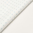 SCAMPOLO CM 60X150 PIQUET STAMPATO 106 BIANCO CUORE CELESTE