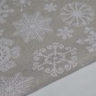 SCAMPOLO CM 110X150 TESSUTO FIOCCHI DI NEVE NATALE