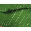 SCAMPOLO CM 50X180 PANNOLENCI STAMPATO VERDE POIS BIANCHI