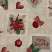 TOVAGLIA LONETA FANTASIA NATALE H. 280 CM