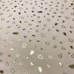 Vellutino beige con stampe natale oro