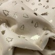 Vellutino beige con stampe natale oro