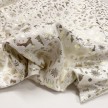 Vellutino bianco con stampe natale oro