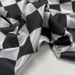 TESSUTO RASO CARNEVALE SCACCHI