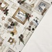 TESSUTO PANAMA TOVAGLIA FANTASIA NATALE SHABBY H. CM 320