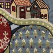GOBELIN VILLAGGIO SOTTO LE STELLE CM. 47X47