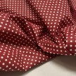 SCAMPOLO CM 70X140 TESSUTO COTONE POIS ROSSO