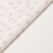 PIQUET STAMPATO BIANCO FIOCCO ROSA
