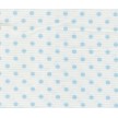 PIQUET STAMPATO 56 BIANCO POIS CELESTE