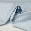 PIQUET STAMPATO 53 CELESTE POIS BIANCO