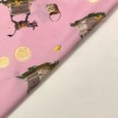 TESSUTO COTONE FANTASIA ASINELLO ROSA