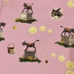 TESSUTO COTONE FANTASIA ASINELLO ROSA