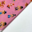TESSUTO COTONE FANTASIA FUXIA CINA