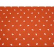 PANNOLENCI STAMPATO E186 ARANCIONE CUORI BIANCHI